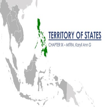 Territory of States -- International Law