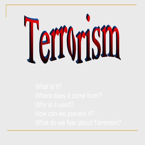 Terrorism