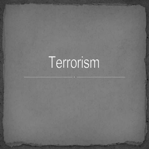 Terrorism