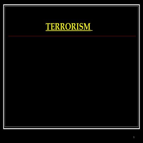 Terrorism