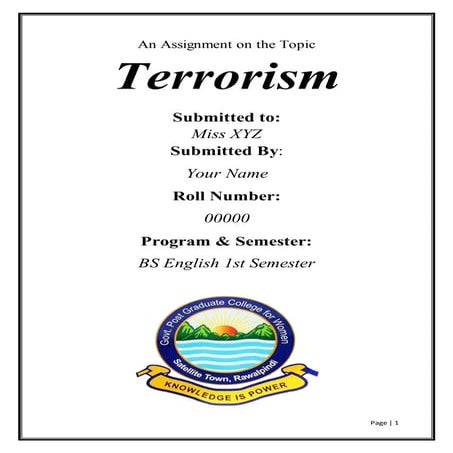 Terrorism | Types of Terrorism | Impacts of terrorism 