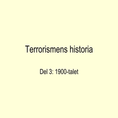 Terrorism Del 3