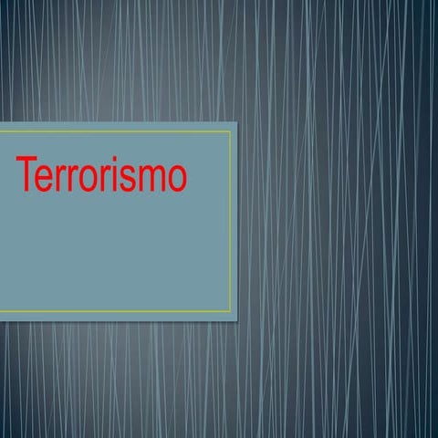 Terrorismo trabalho