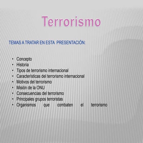 Terrorismo