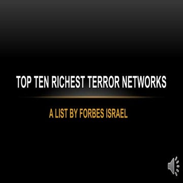 Top Ten Richest Terror Networks