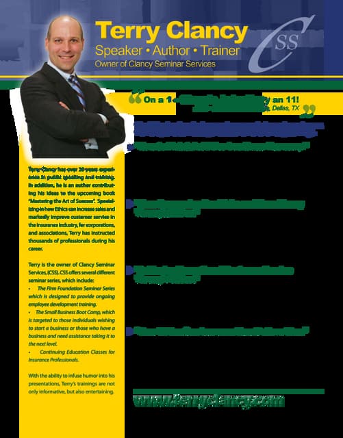 Clancyseminarservices presentations