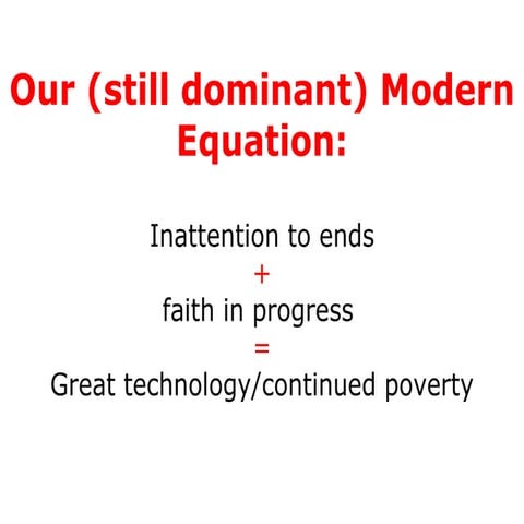 Means, Ends and Health