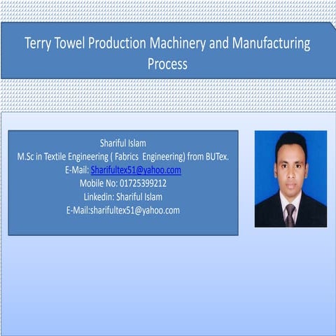 Terry towel manufacturing