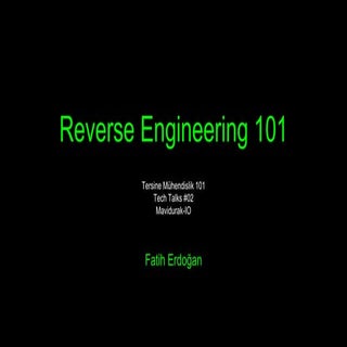 Tersine Mühendislik 101