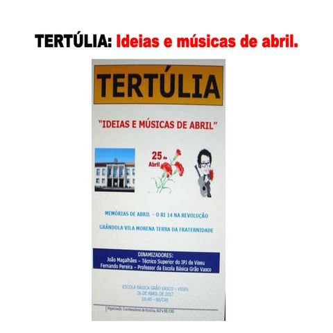 Tertúlia 25 de abril
