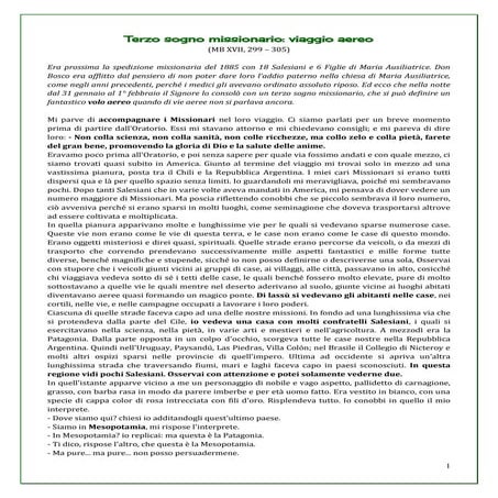 Terzo sogno missionario