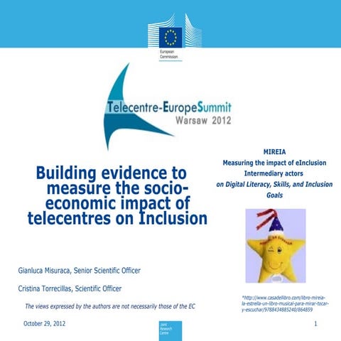 Cristina Torrecillas: "Building evidence to measure the socio-economic impact...
