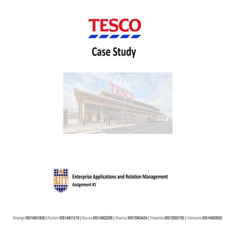 IT Investments and Porters 5 Forces in TESCO - 1996 Case Study