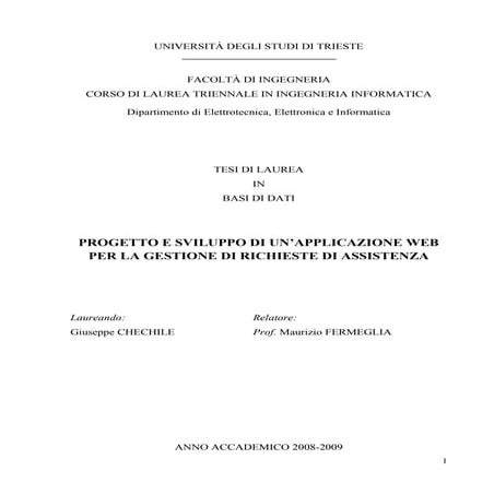 Tesi   Giuseppe Chechile