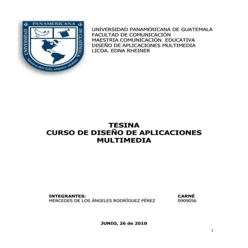 Diseño de Guiones Multimedia