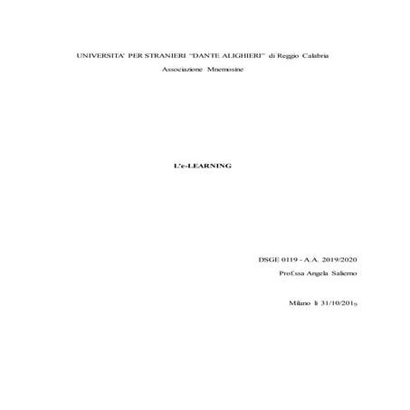 Tesina modulo 5 e learning