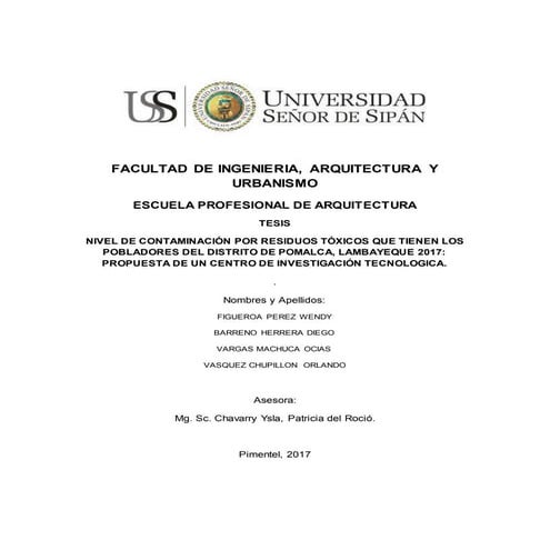 MODELO DE PLAN TESIS PARA INGENIERA CIVIL - UPT | DOCX