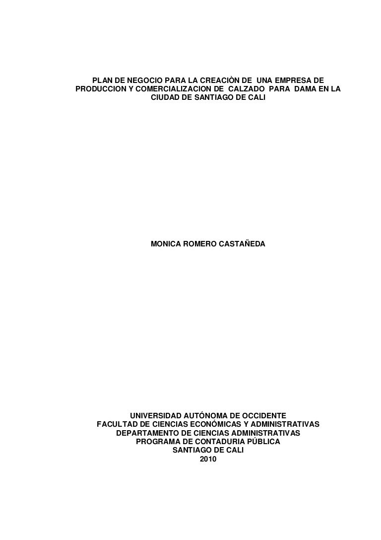 Tesis de calzado