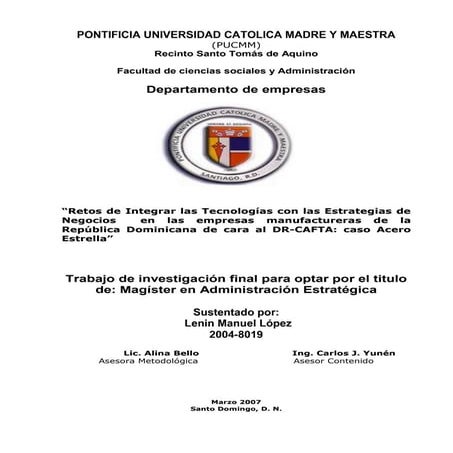 INTEGRAR TECNOLOGÍAS-NEGOCIOS 