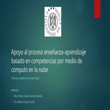 Apoyo al proceso enseñanza-aprendizaje basado en competencias por medio de có...