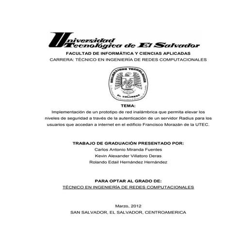 Tesis ingenieria de redes