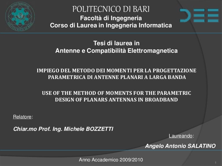 Tesi Triennale Slide