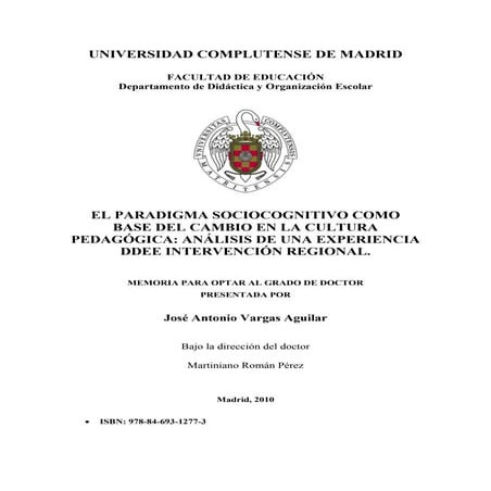 Tesis paradimas sociocognitivo