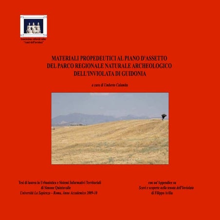 Guidonia - Tesi sul parco dell'inviolata - Guidonia Montecelio (Roma)