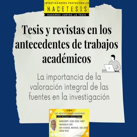 Tesis y Revistas en los Antecedentes (Hace Tesis)
