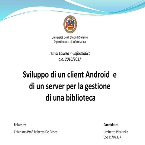 Tesi Triennale | PPTX