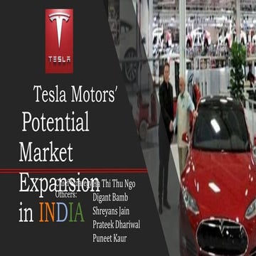 Tesla - Potential Market Expansion in India 