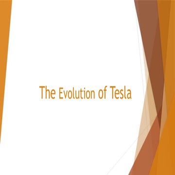 TESLA, origin , future , items and functionality | PPTX
