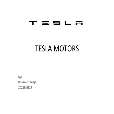 Tesla motors