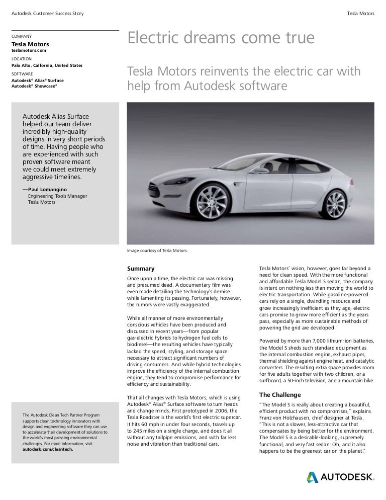 A Customer Story - Tesla Motors