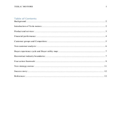 Tesla case study | PDF