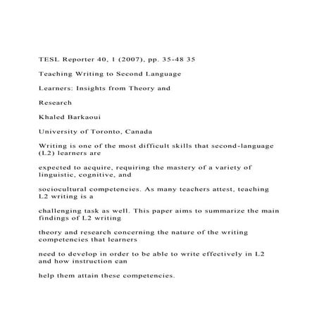 TESL Reporter 40, 1 (2007), pp. 35-48 35Teaching Writing t.docx