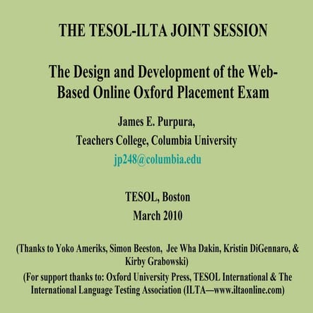 Tesol 2010 Boston
