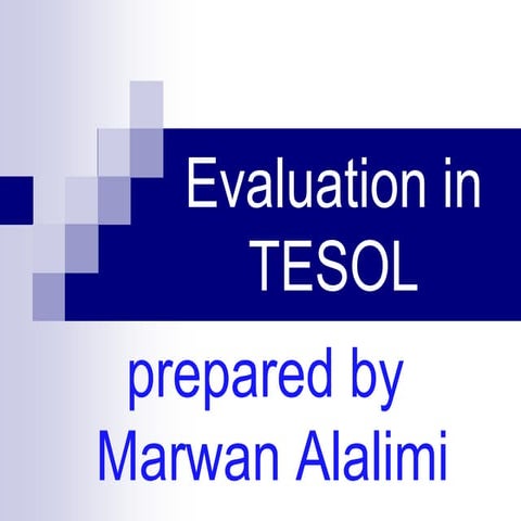 TESOL evaluation
