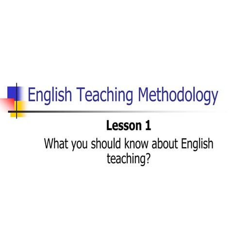 Tesol lesson 1