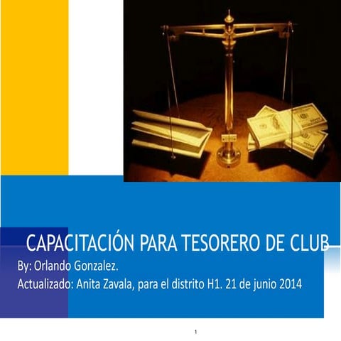 Capacitación Tesorero de club de leones 2014-2015