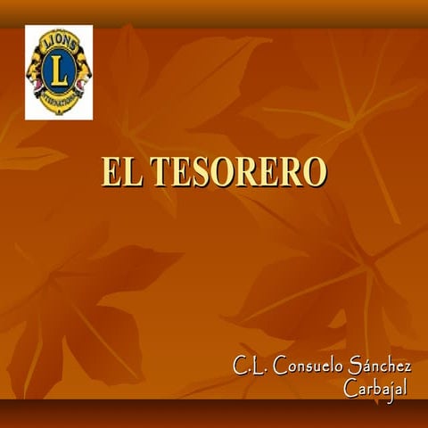 Tesorero del club de leones