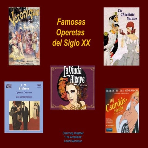 Famosas Operetas del Siglo XX