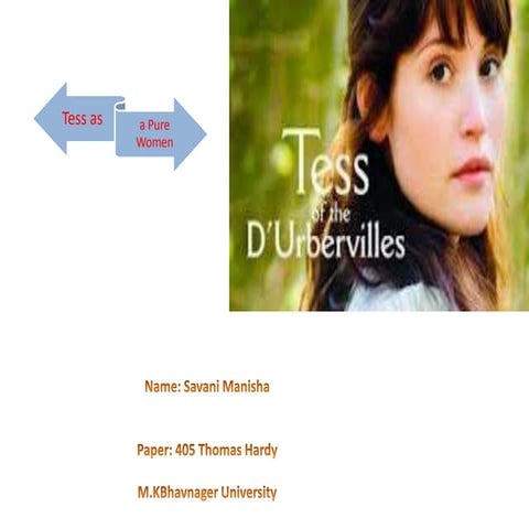 Tess as a pure woman