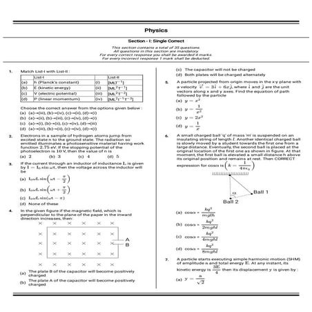 Neet full syllabus test paper physics chemistry biology