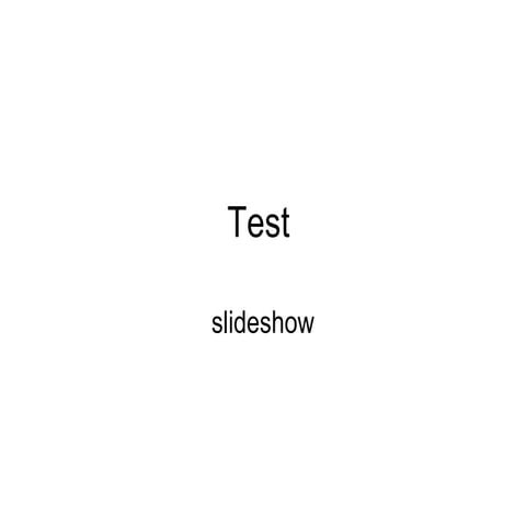 Test presentation | PPTX
