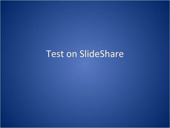 Slide share test | PDF