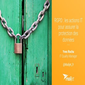 Mailjet BigData - RGPD : les actions IT pour assurer la protection des données