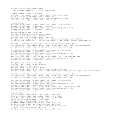 Letra de canción BEBE REXHA | TXT