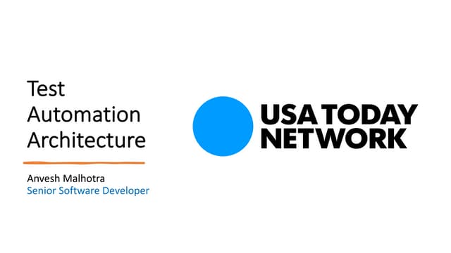 Test Automation Architecture