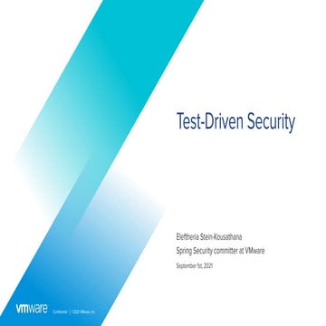 Test-Driven Security